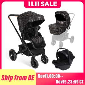 BabyVoyage 3-in-1 Pushchair Suit Newborn-36 Months High Landscape Baby Stroller With Infant carrier