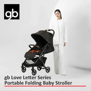 gb Lightweight Foldable Baby Stroller withOne-Hand Folding, Reclining Seat, All-Terrain Shock Absorbers, Linked Braking System