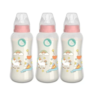3PCS Baby Bottle 150/240ML Baby Bottle Wide Mouth Newborn Baby Bottle Baby Milk Bottle Newborn Pattern Baby Cup BPA Free